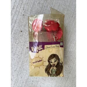 Rare Vintage Bratz Doll Shower Curtain Rings Lips Pink Red